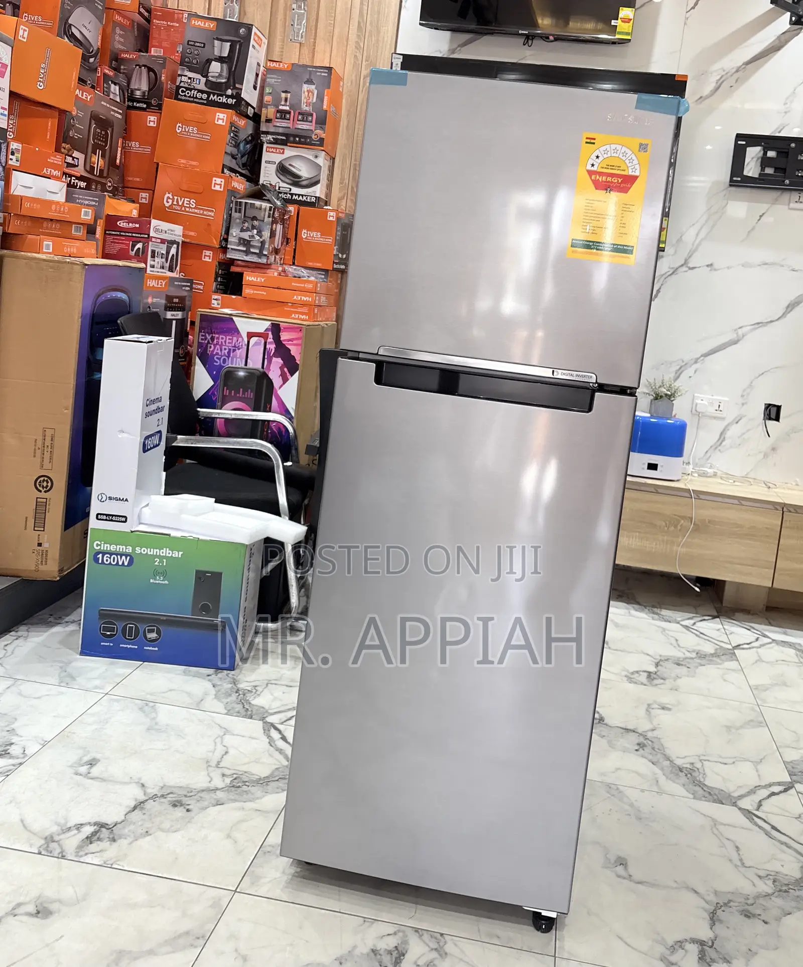 Efficient Samsung 280l Top Mount Freezer Fridge(Gray) 