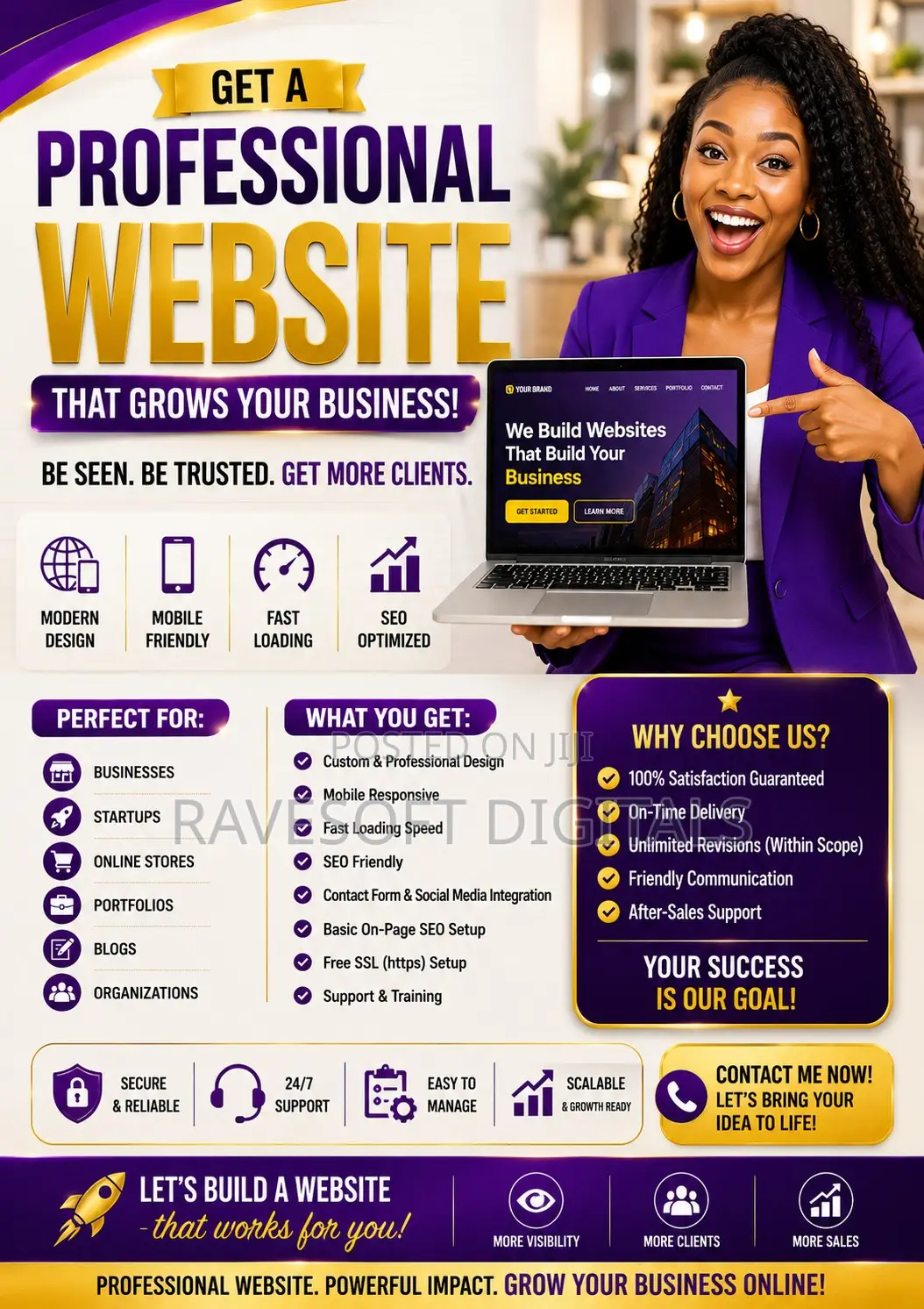 Get A Professional Website To Market Your Businness