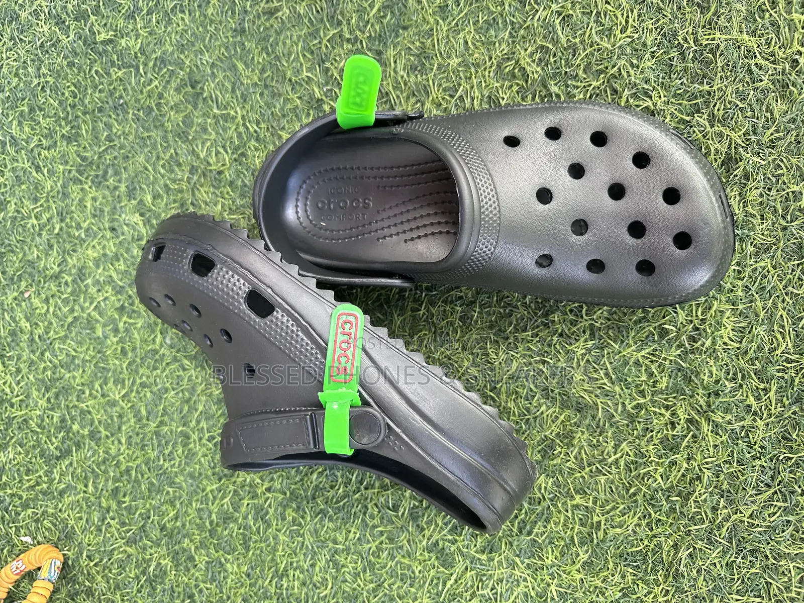 All Black Crocs