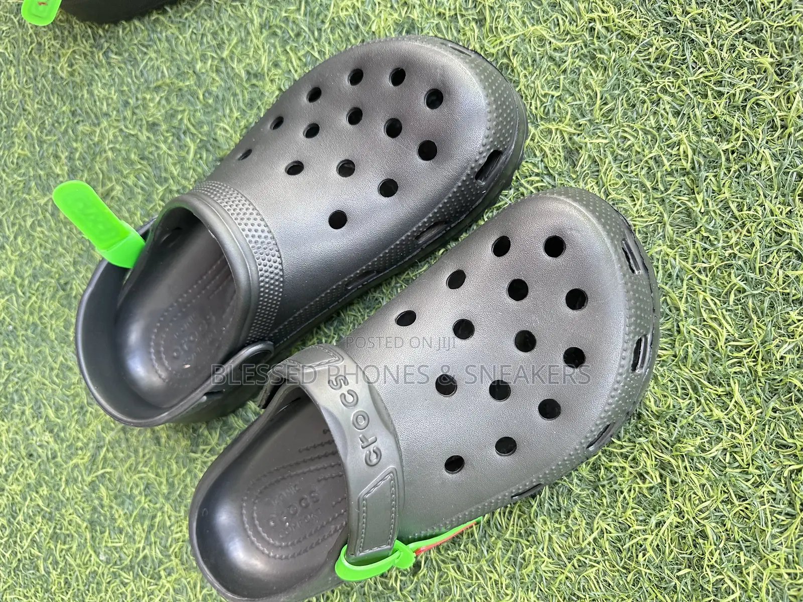 All Black Crocs