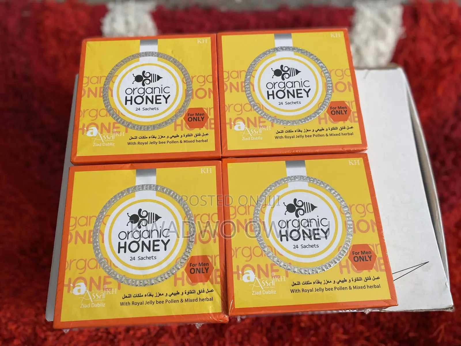 Organic Honey With Royal Jelly Bee Pollen Mixed Herbal.No Side Effect