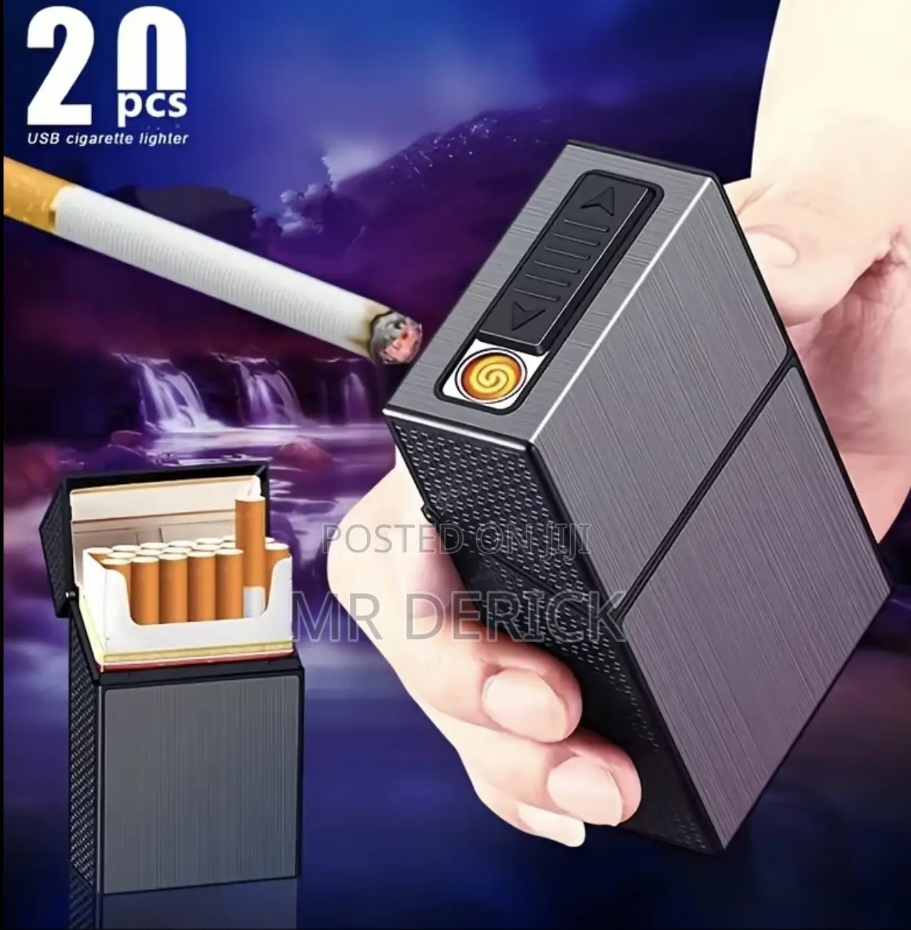 Usb Rechargeable Lighter Cigarette Case