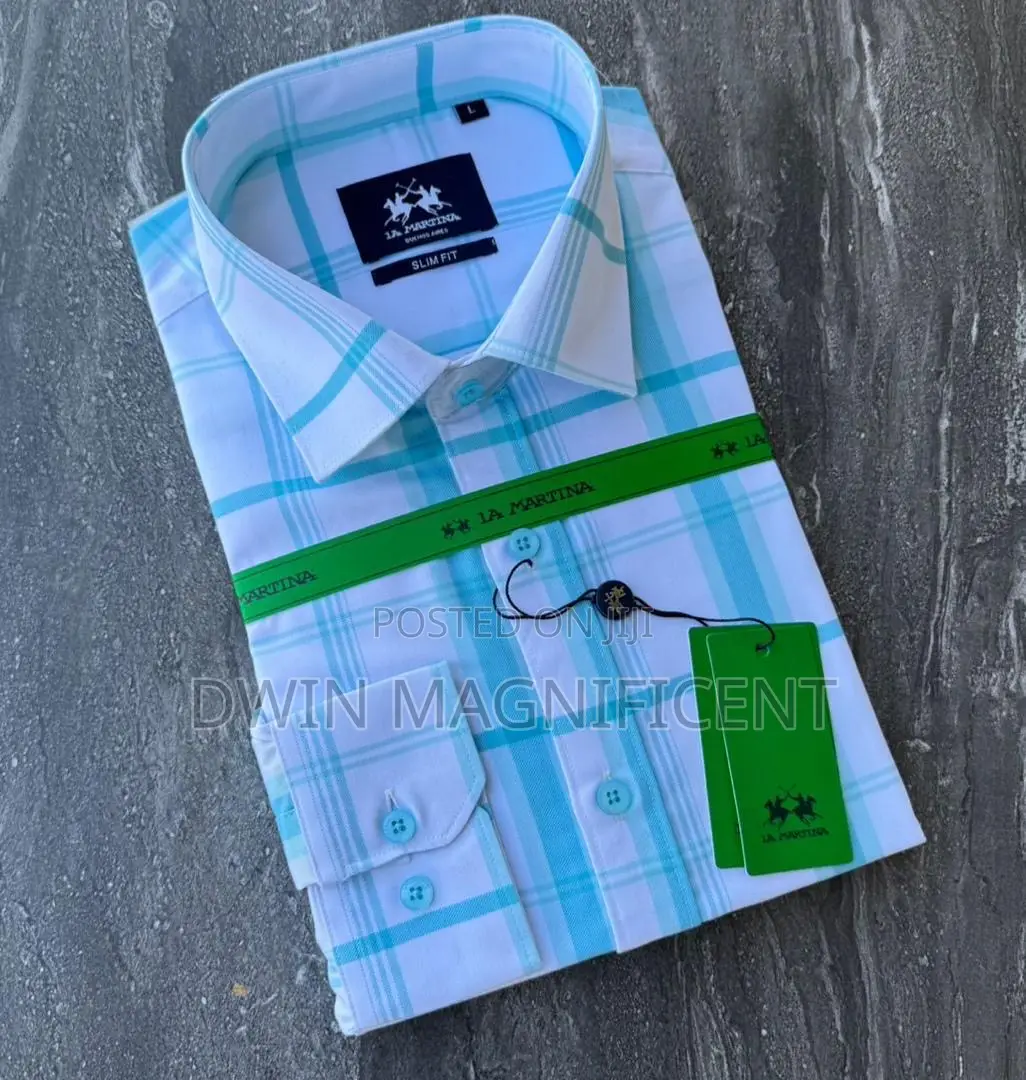 Checkered Men's Slim Fit Shirt From La Martina