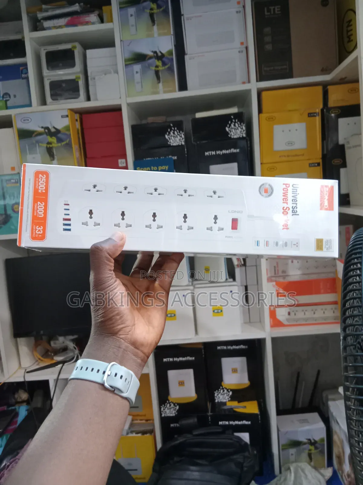 Ldnio Power Strip Socket With 10 Sockets With 30w 6-Port Usb Charger