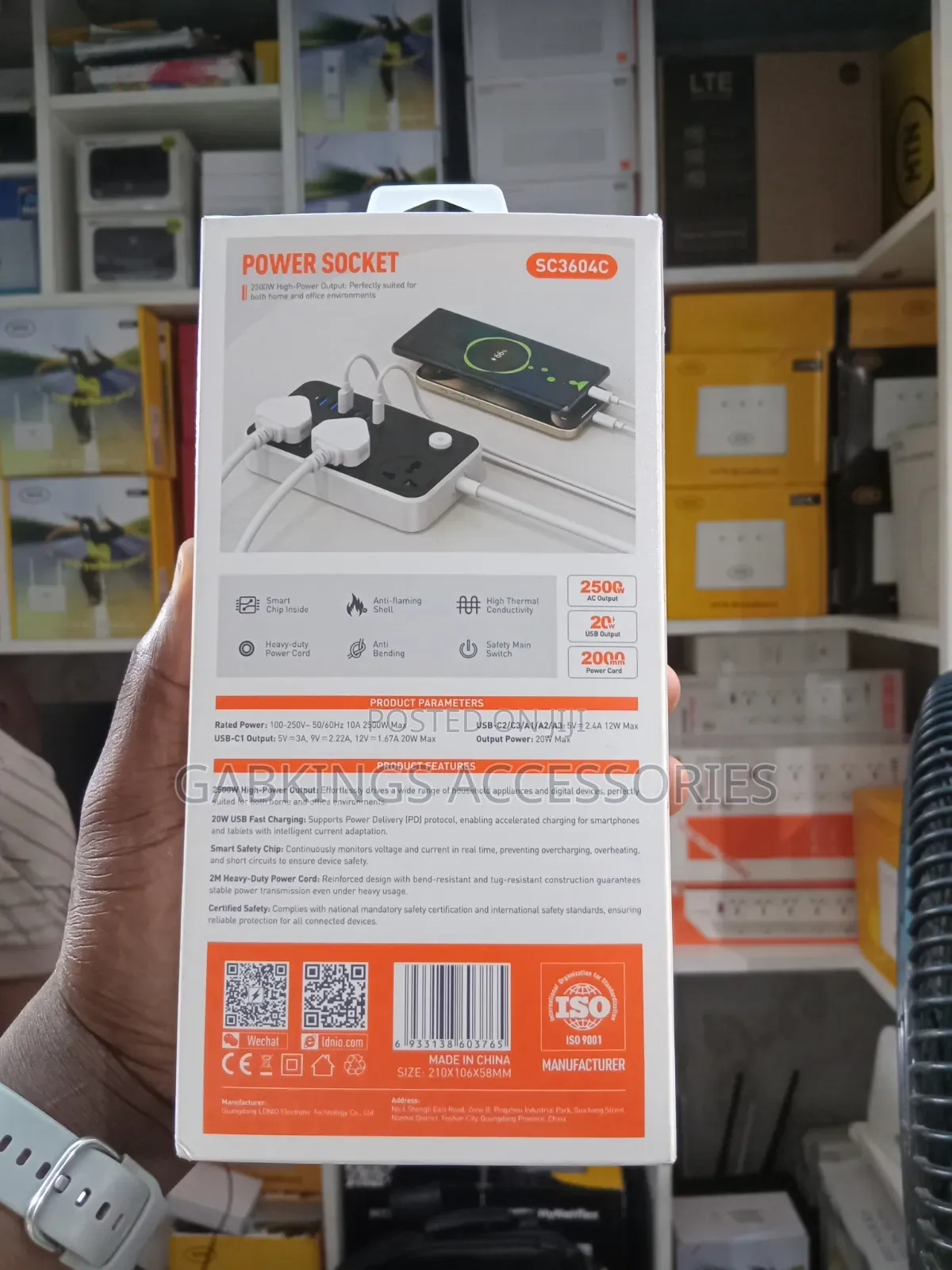 Ldnio 2500w Universal Power Socket