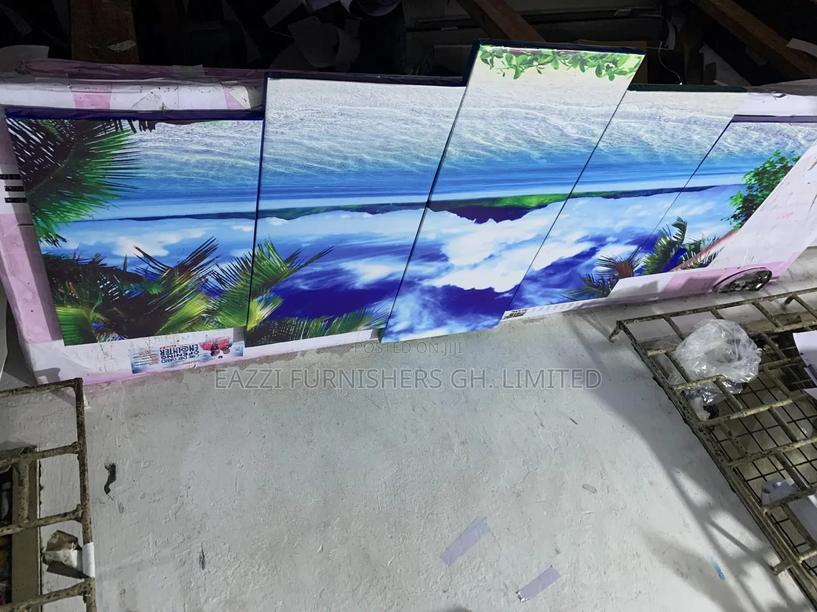 Caribbean Wall Arts Beach 5 Panels Wall Arts 3d Frames