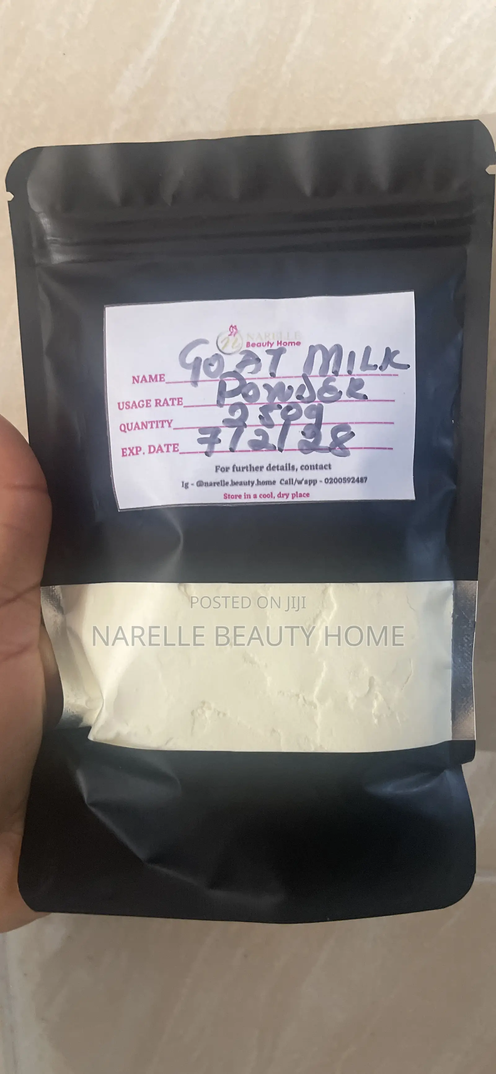 250g- Goat Milk Powder - Food Grade