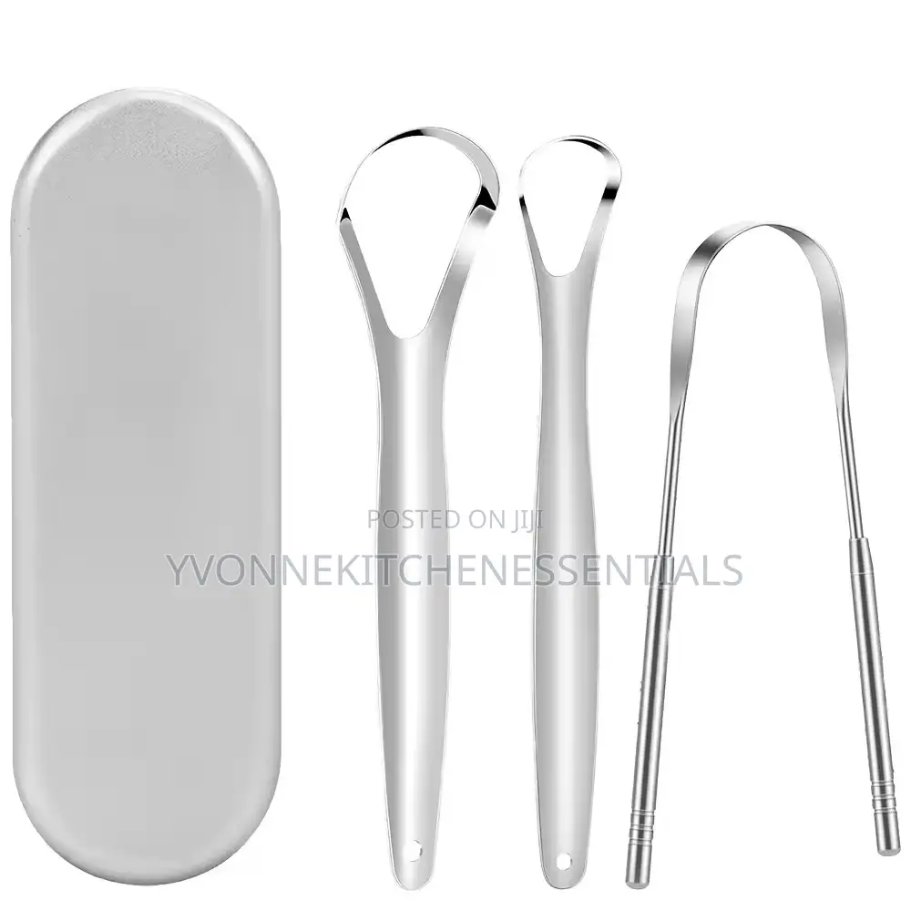 3 in 1 Metal Tongue Scraper