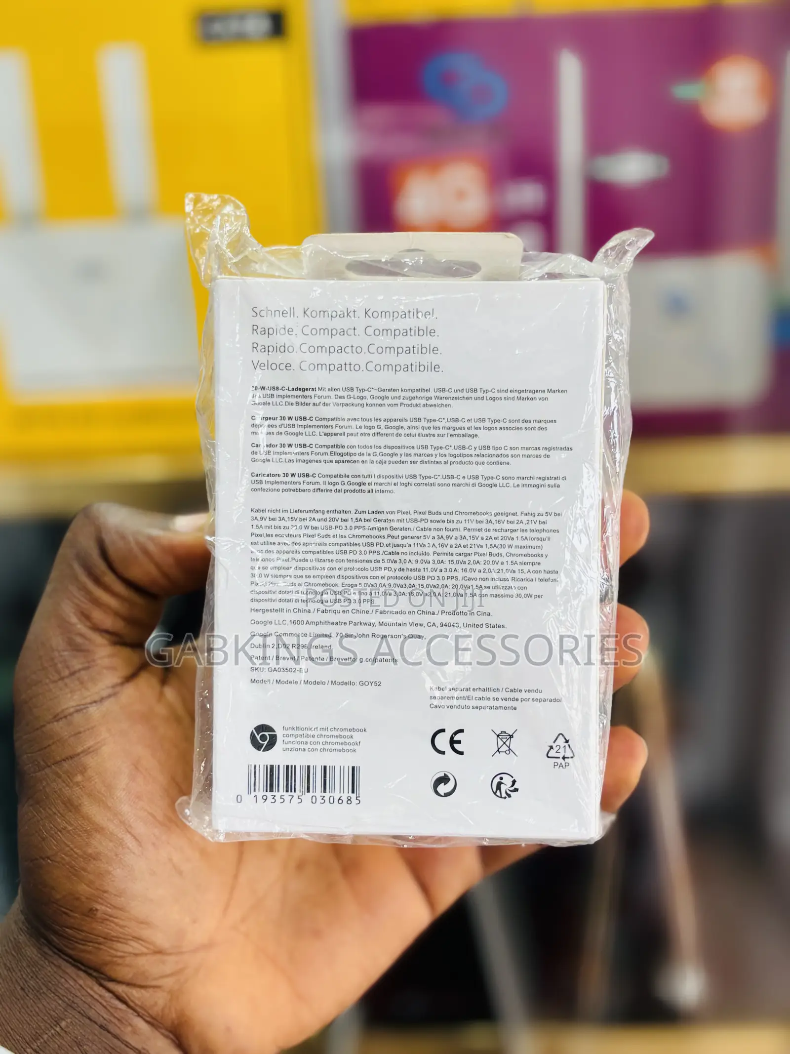 30w Google Pixel Charger