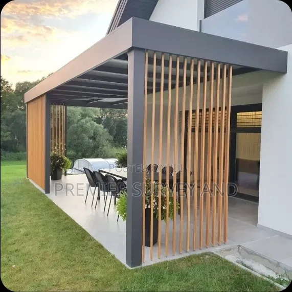 Strong Wooden Pergola With Modern Finish