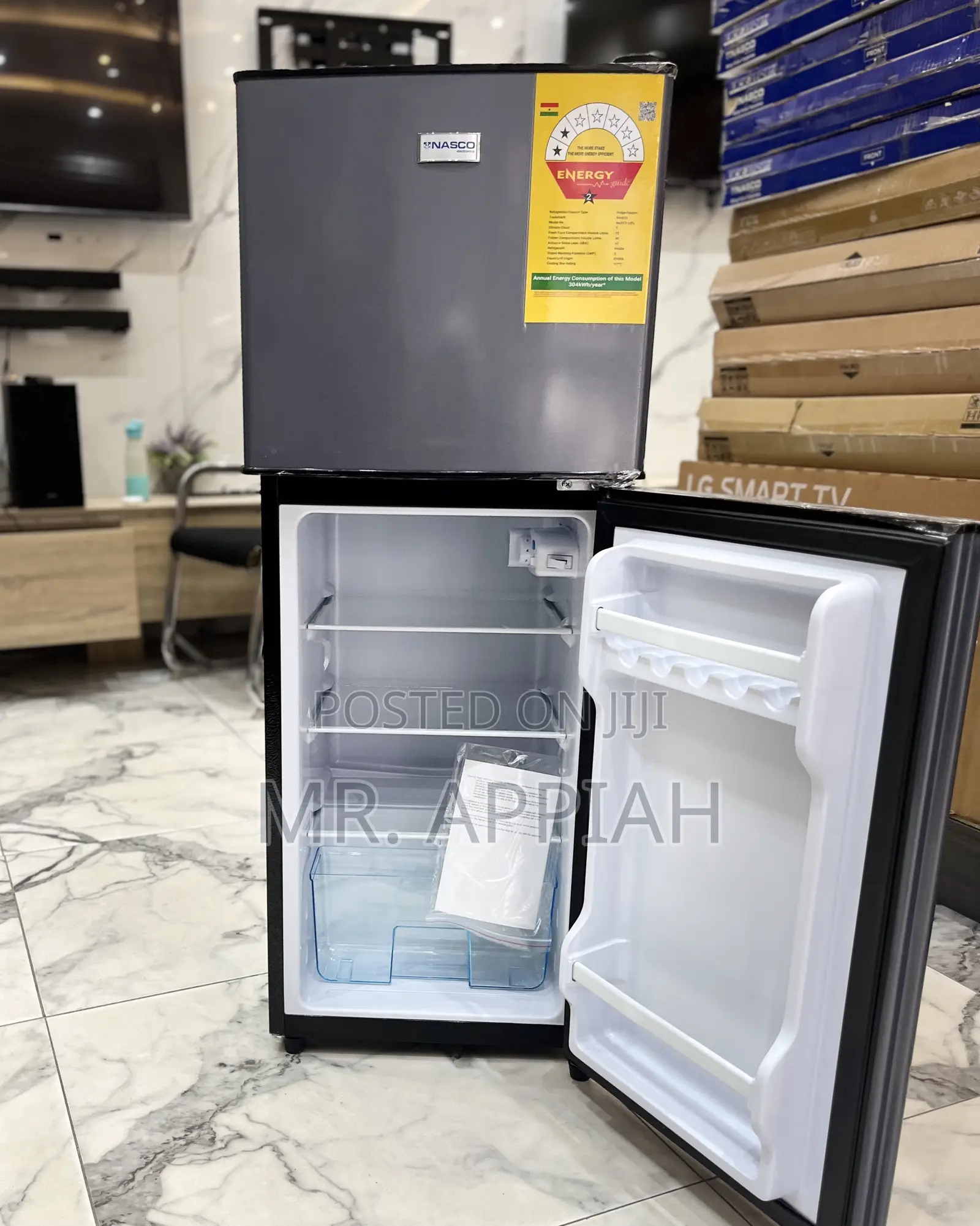 Get Premium Nasco 2 Door Electric Refrigerator(Nasd2-13fl)112l