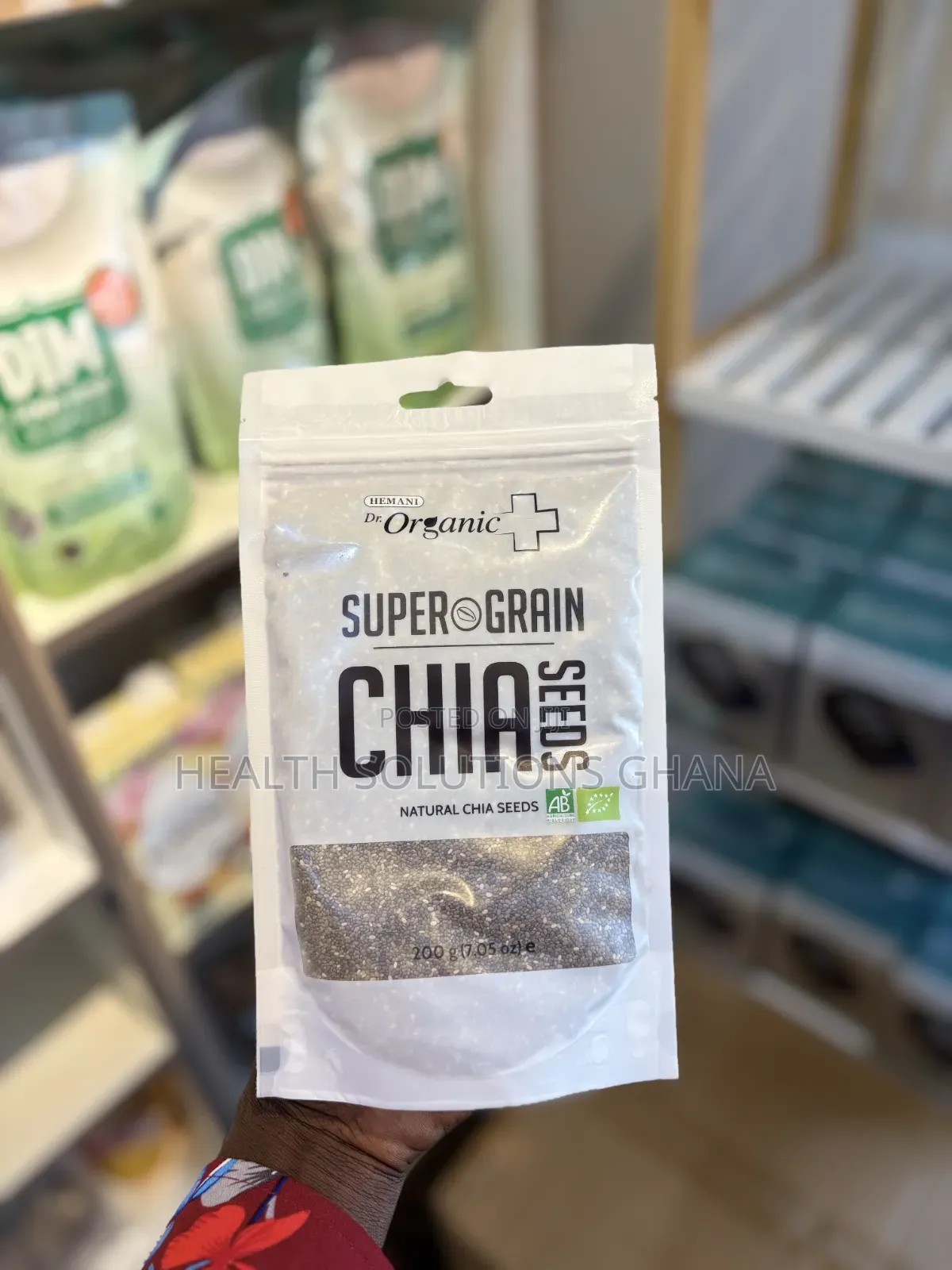Super Grain Chia Seeds For Fiber, Energy Omega-3 Support