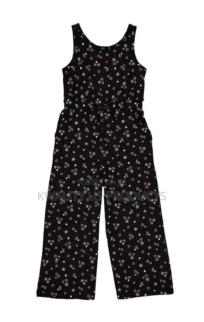 Wonder Nation Girls Wide Leg Jumpsuit - 7 to 12 Years