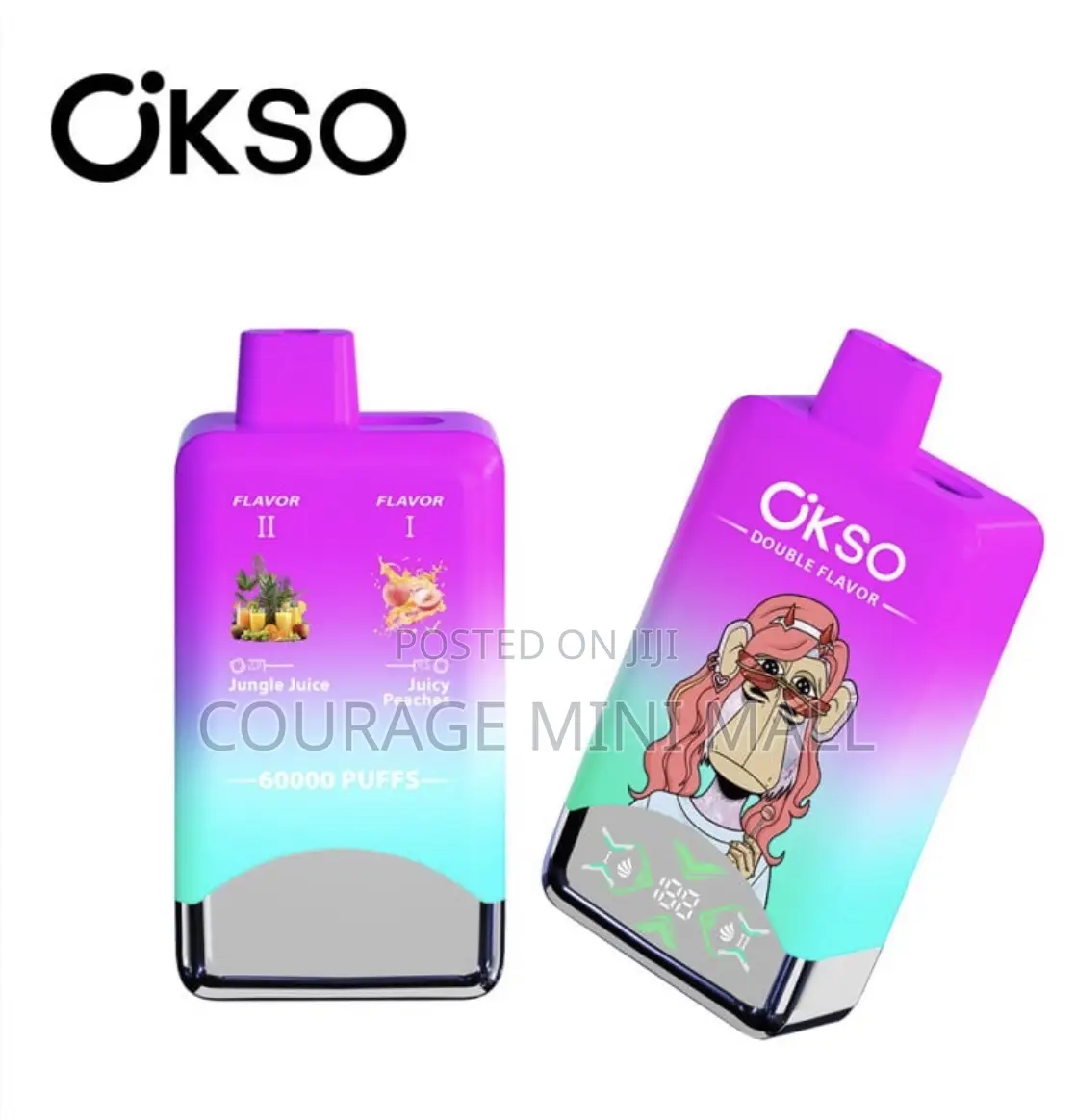 Okso Double Flavor Puffs Rechargeable Vape