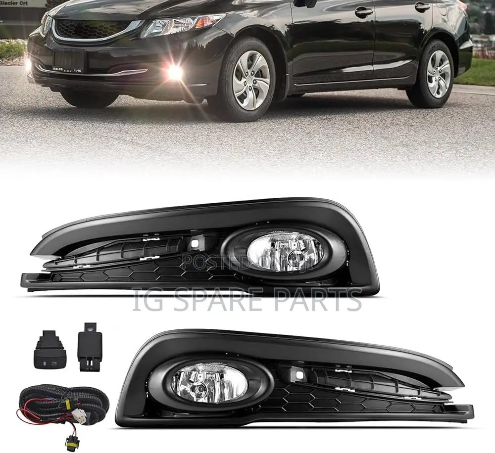 Honda Civic 2013-2015 Fog Lamp and Cover Set