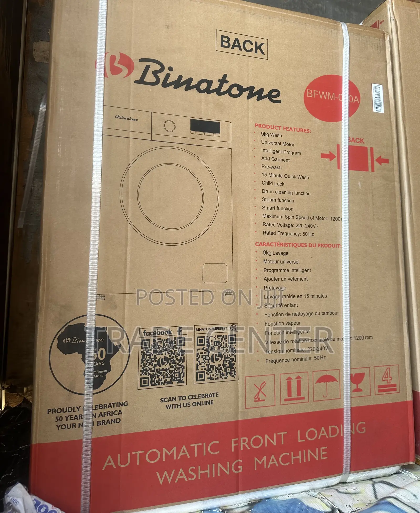 Binatone Font Load 9kg Washing Machine