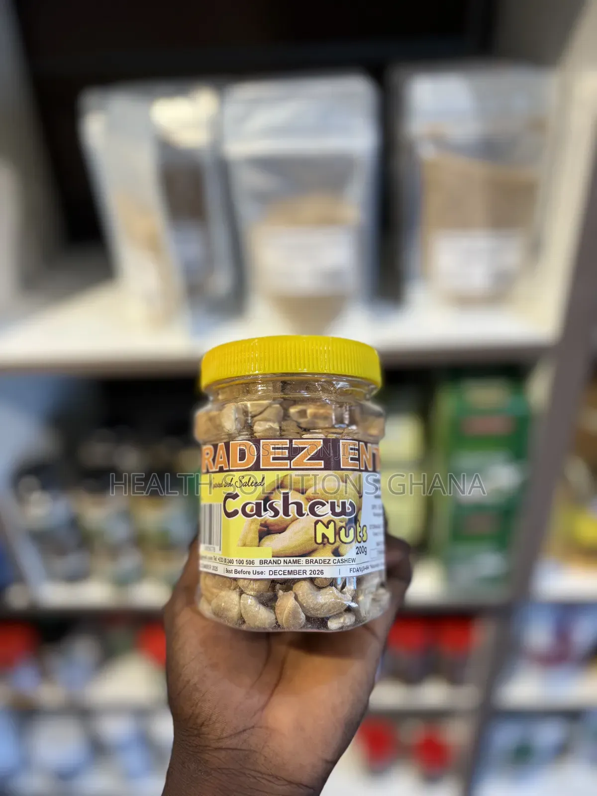 Bradez Cashew Nuts 200g for Energy Heart-Healthy Nutrition Support