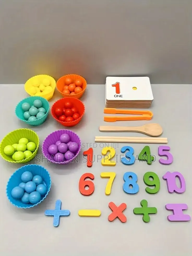 Kids' Number Cognitive Operation Color Sorting Toy