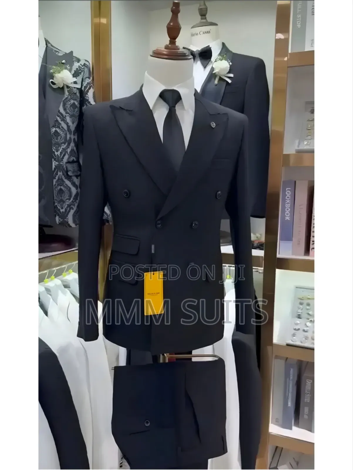 Simple and Classic 2-Piece Double-Breasted Melano Men's Suit Buttons