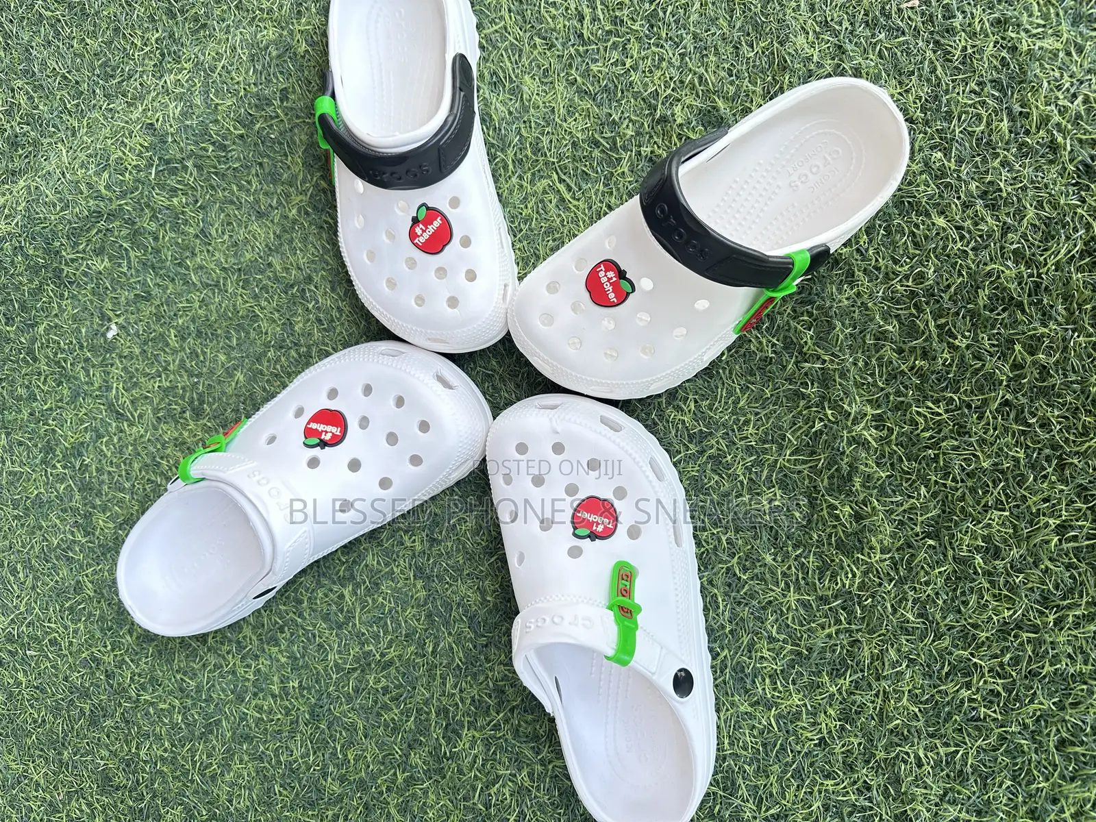 Female White Crocs