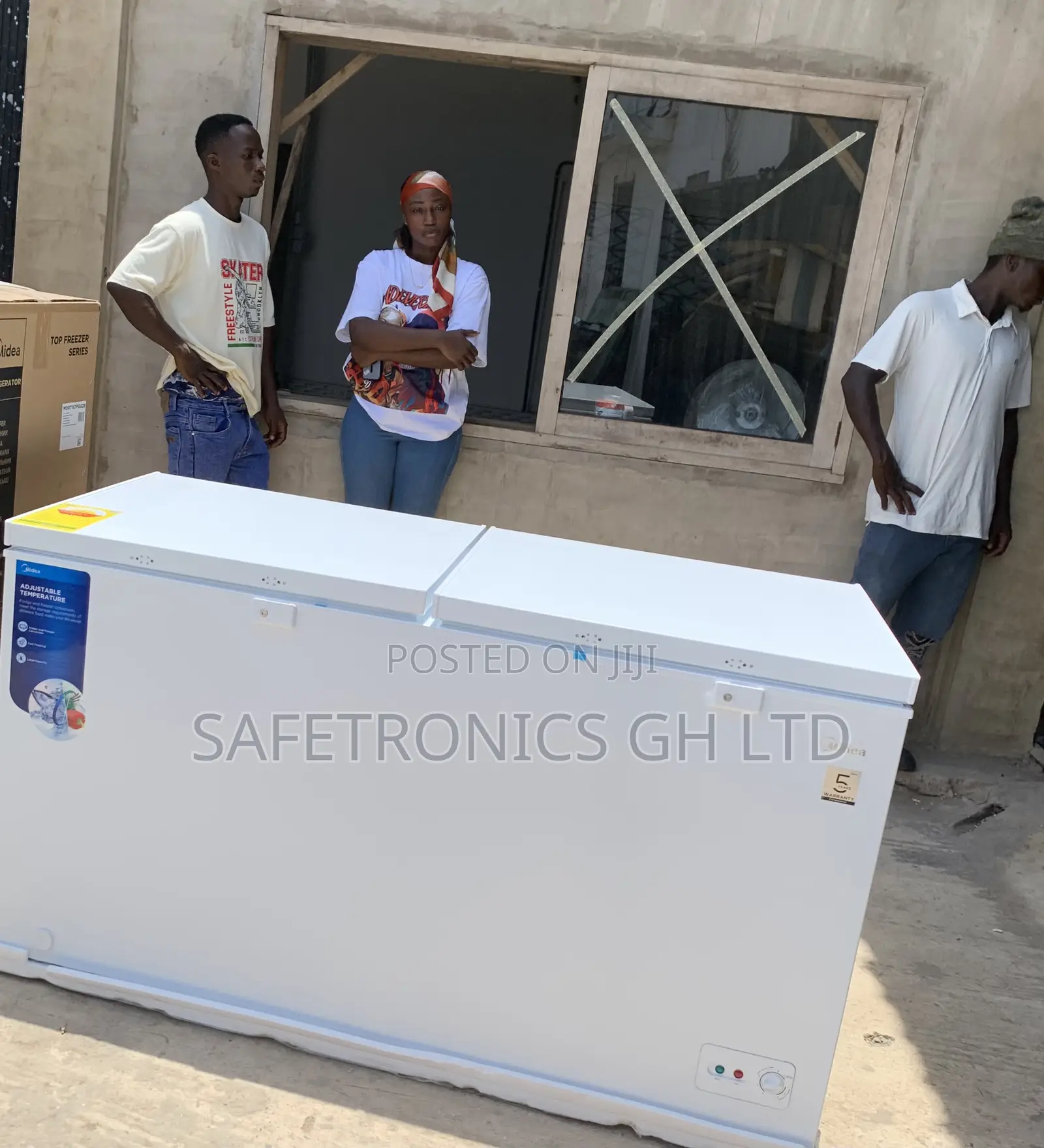 Correct White Midea 508 LTR Chest Freezer-Mdrc698fzn01