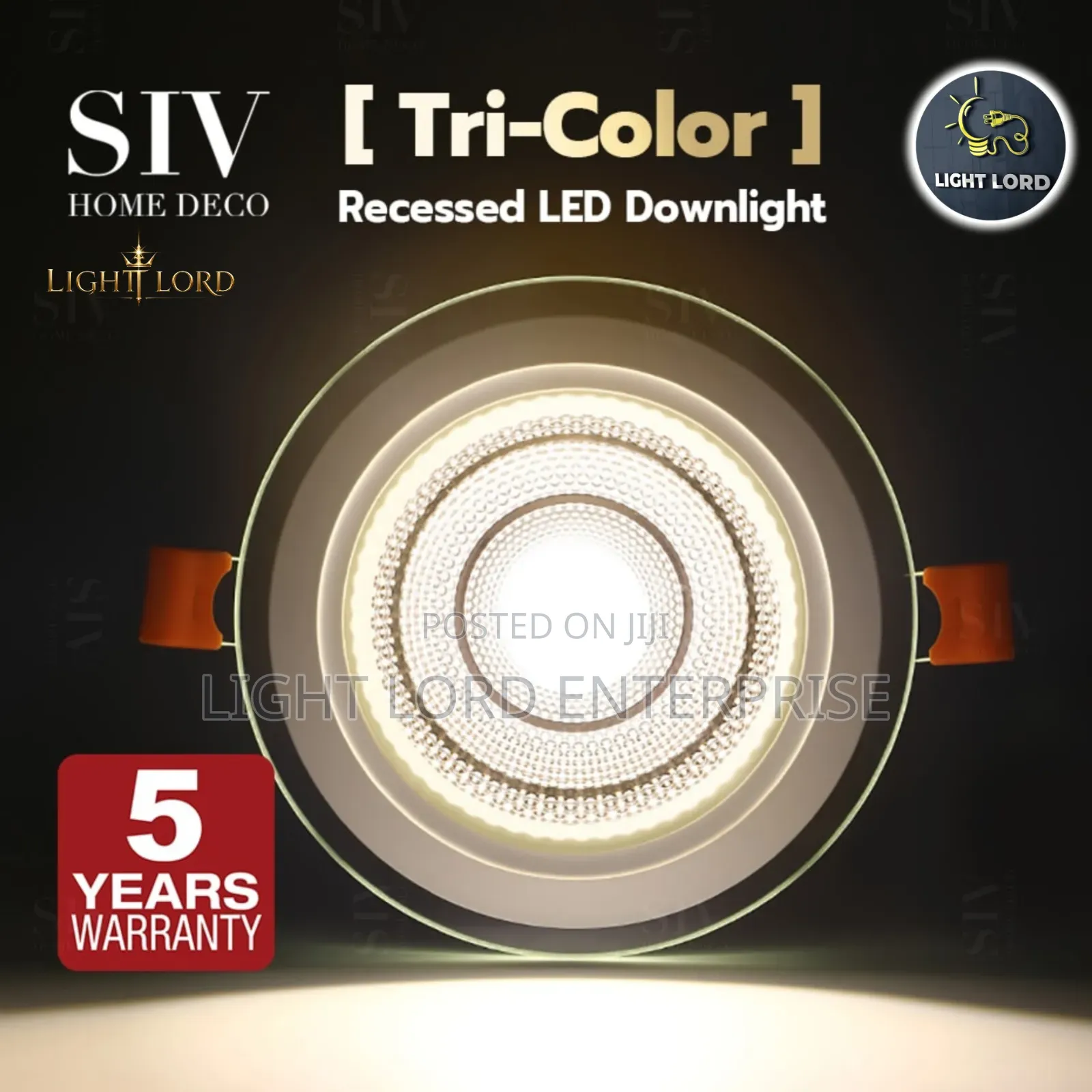 Tri Color Glass 6watts /12watt/18watts