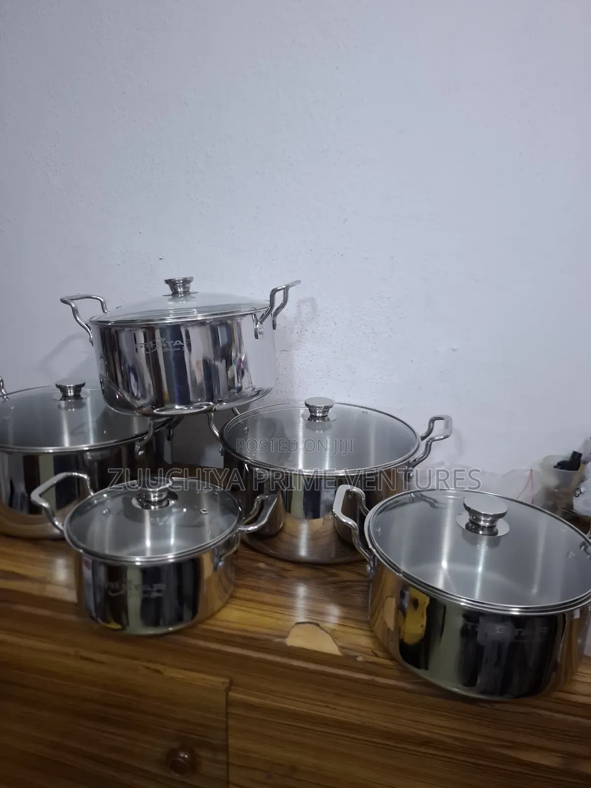 10pcs Tristar Tri-Ply Stainless Steel Casserole Cookware Set Uk
