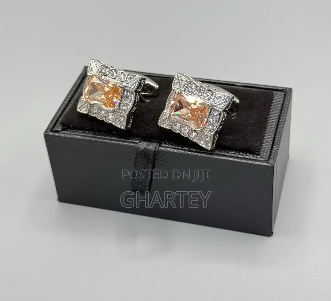 All Silver Luxury Cufflinks