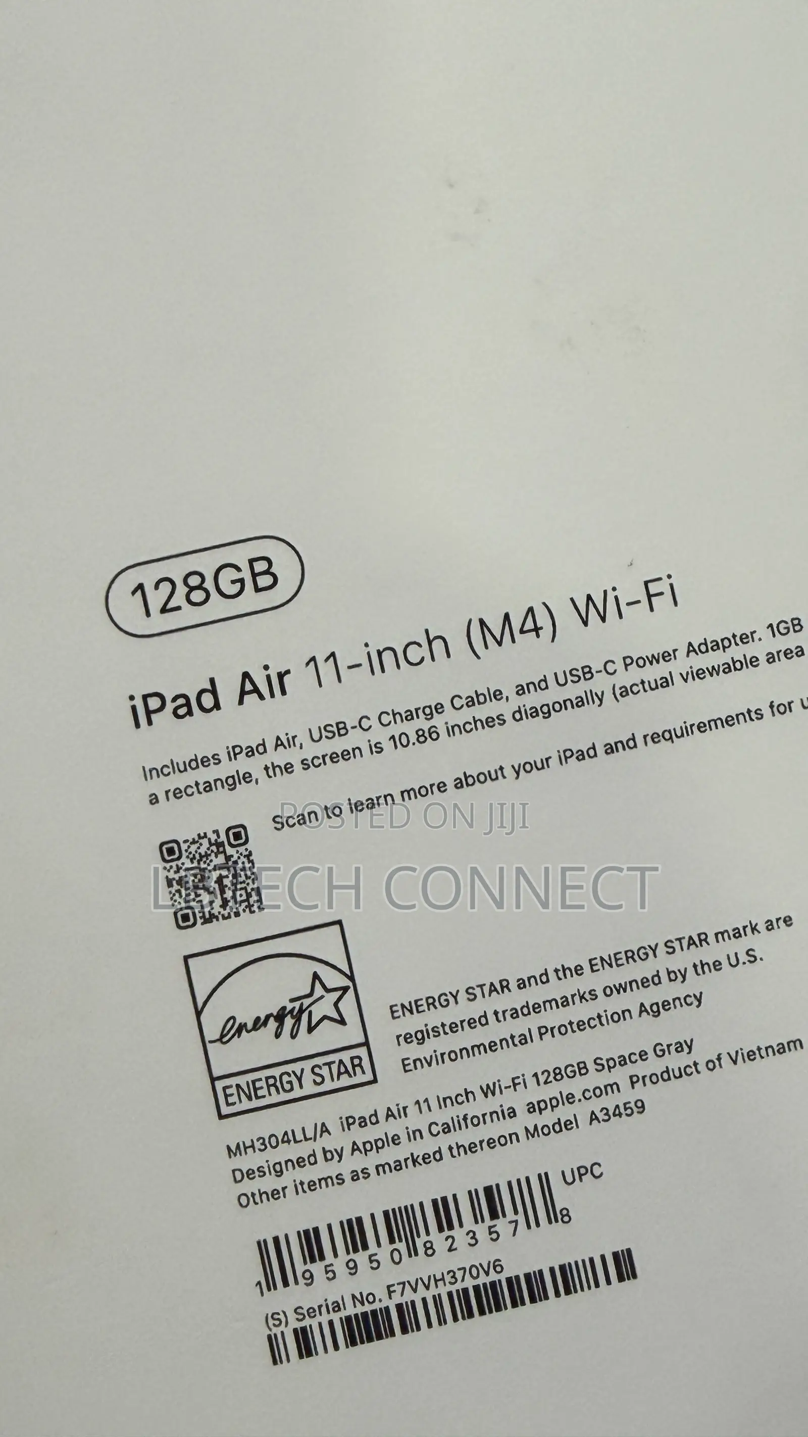 New Apple iPad Air 128 GB Black