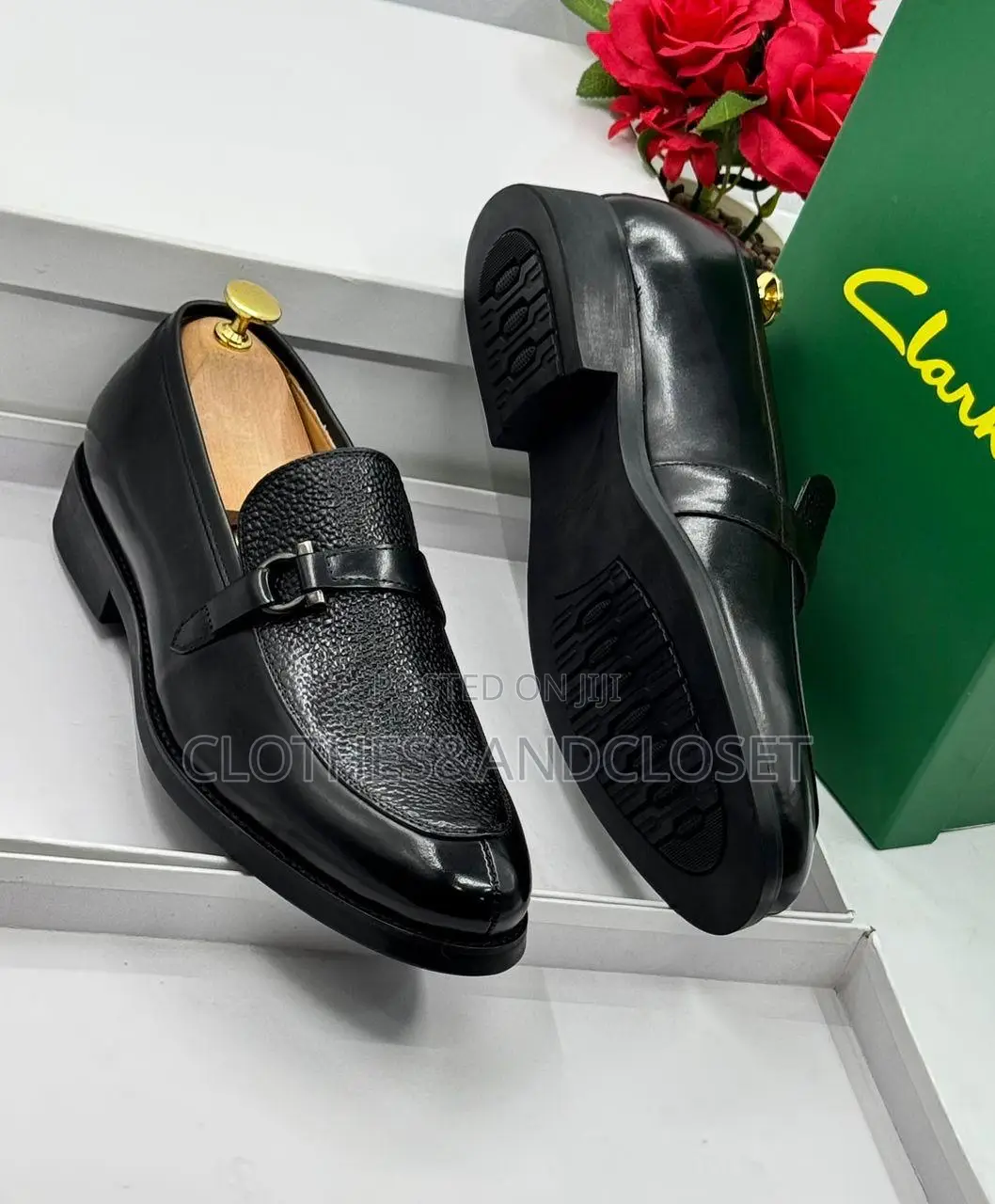 Men's Premium Black Leather Slip-on Loafer