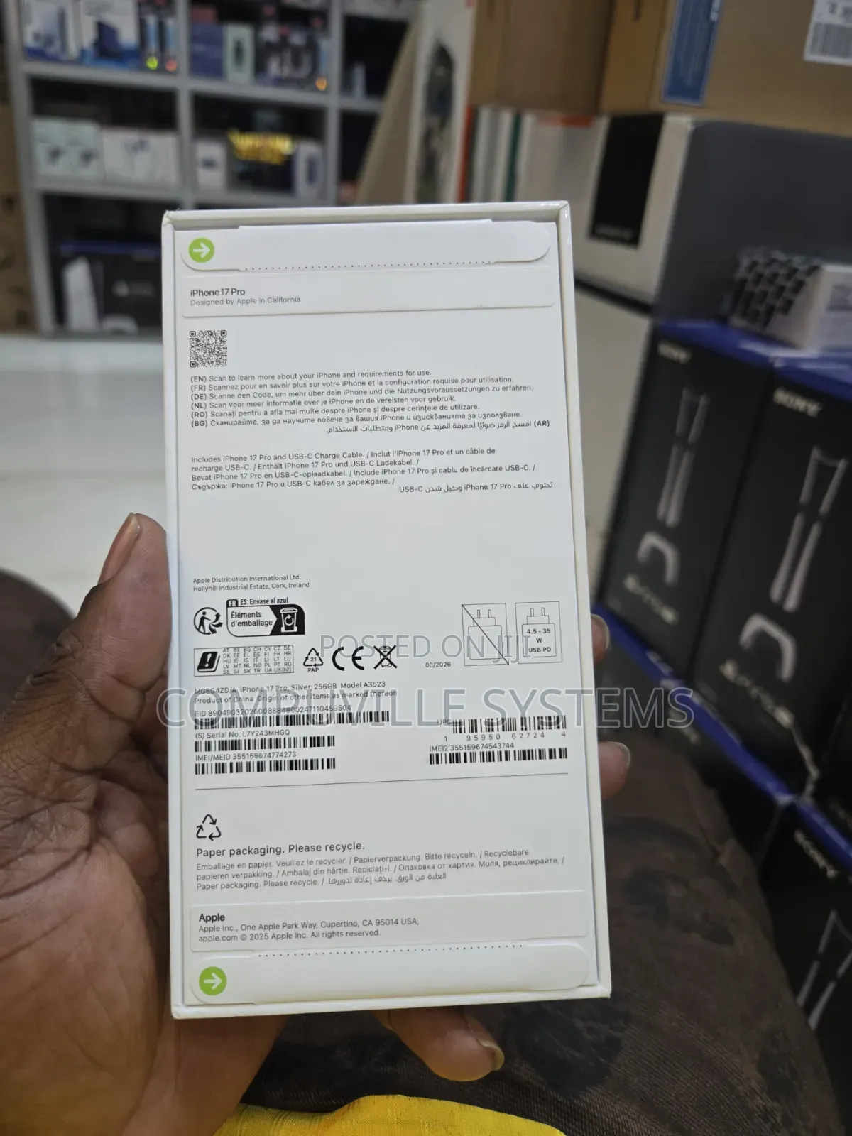 New Apple iPhone 17 Pro 256 GB Silver