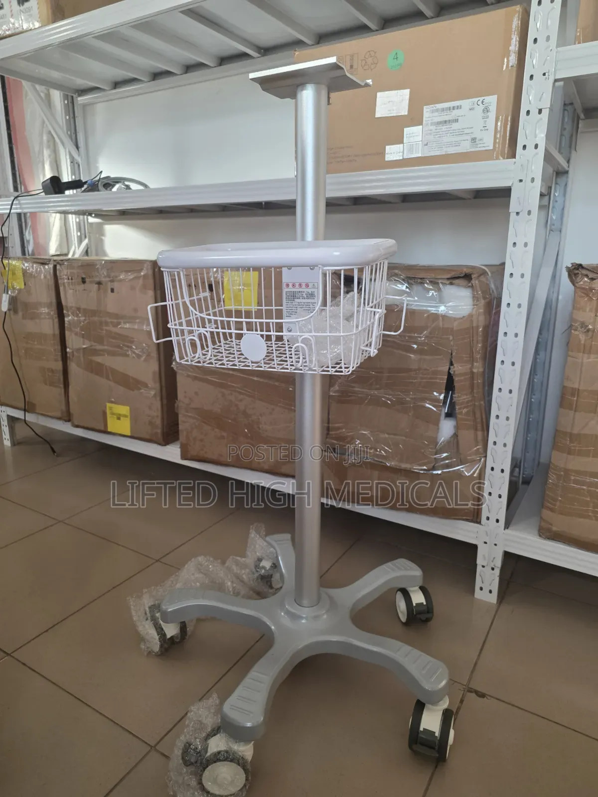 Ultrasound Trolley – Mobile Stand for Scan Machines (Edan)