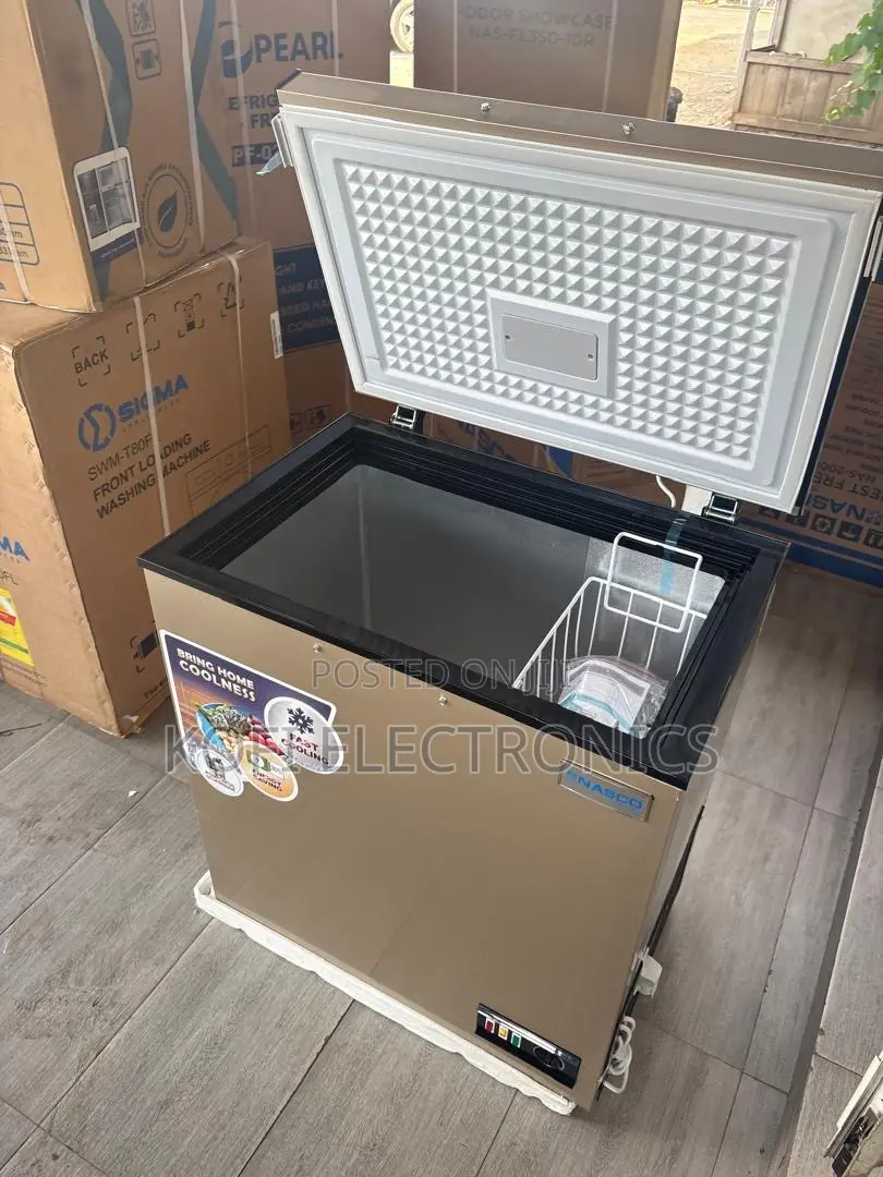 Nasco 150l Chest Freezer Compact Size, Powerful Cooling