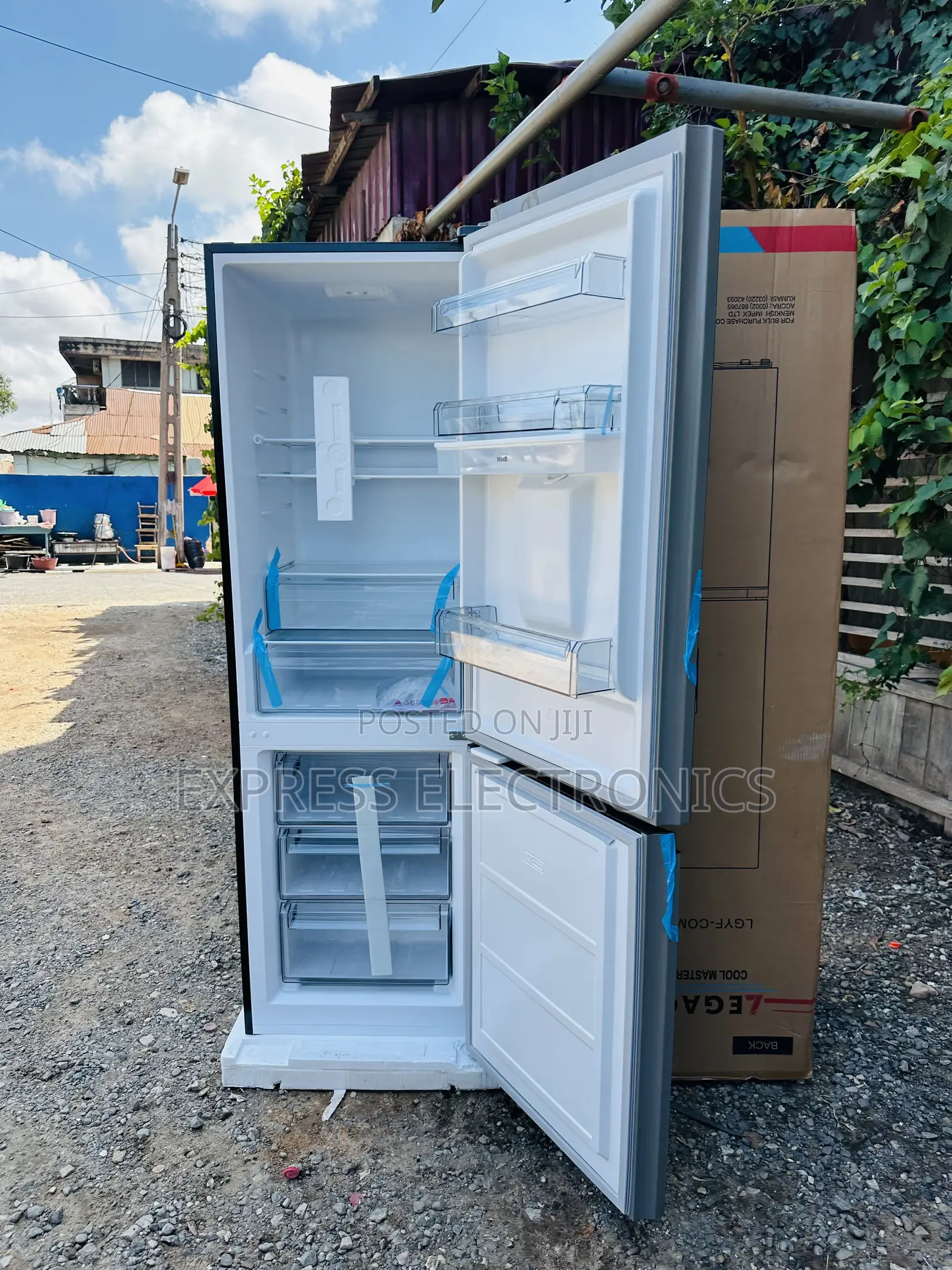 311l Double Door Fridge Lagacy Black