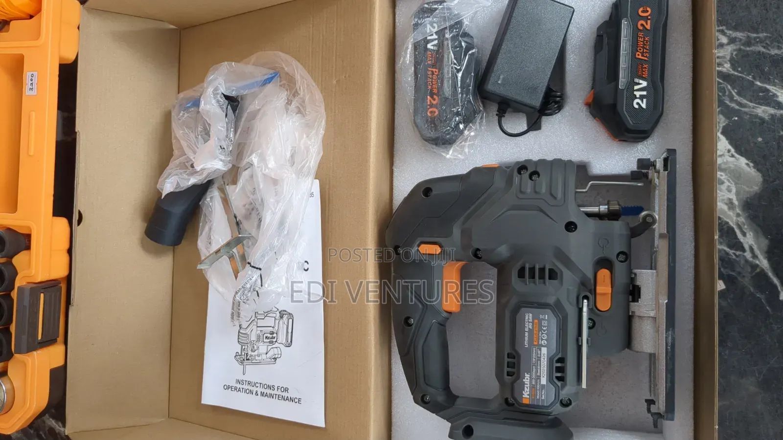 Kzubr Cordless Jigsaw - 2 Batteries Laser Light for Accuracy