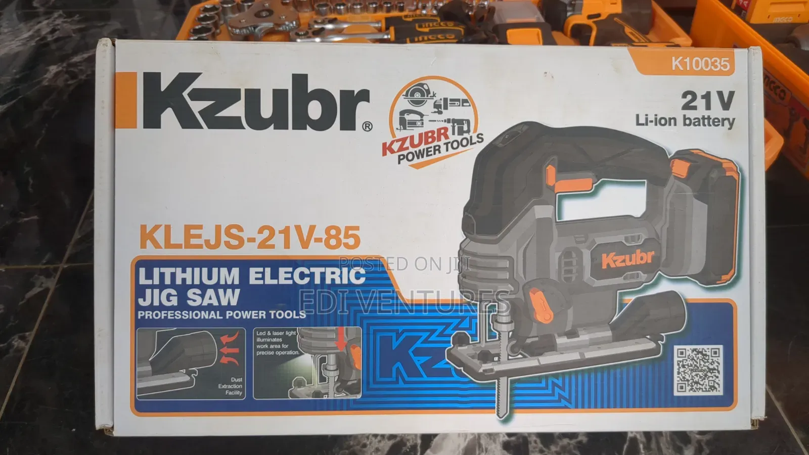 Kzubr Cordless Jigsaw - 2 Batteries Laser Light for Accuracy