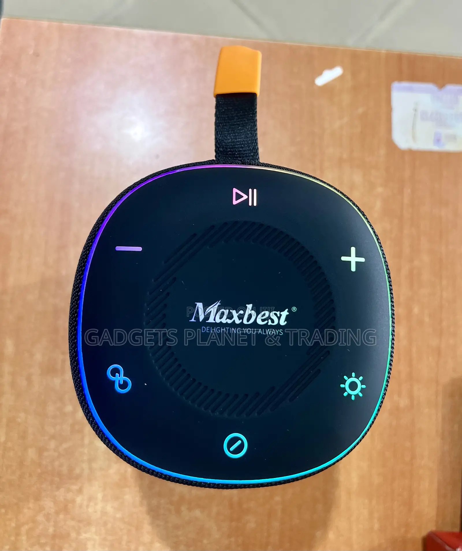 Maxbest M17 Pro RGB Sleek Waterproof Bluetooth Speaker - Black