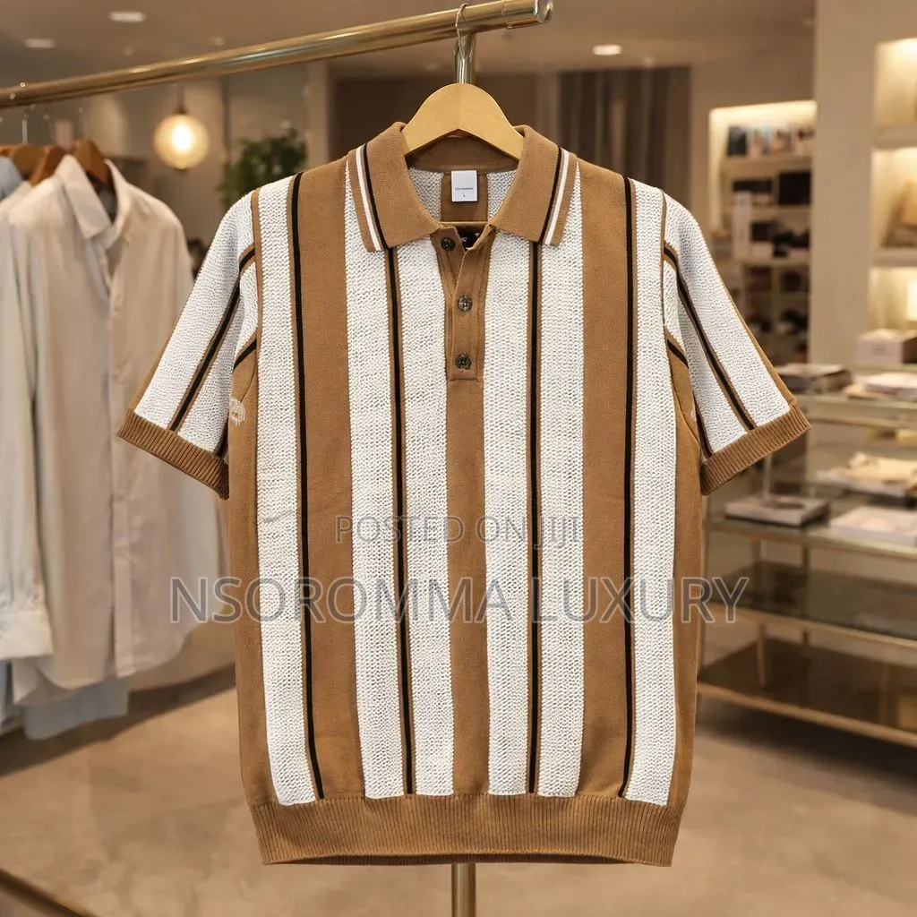 Strip Coloured Knitted Shirt