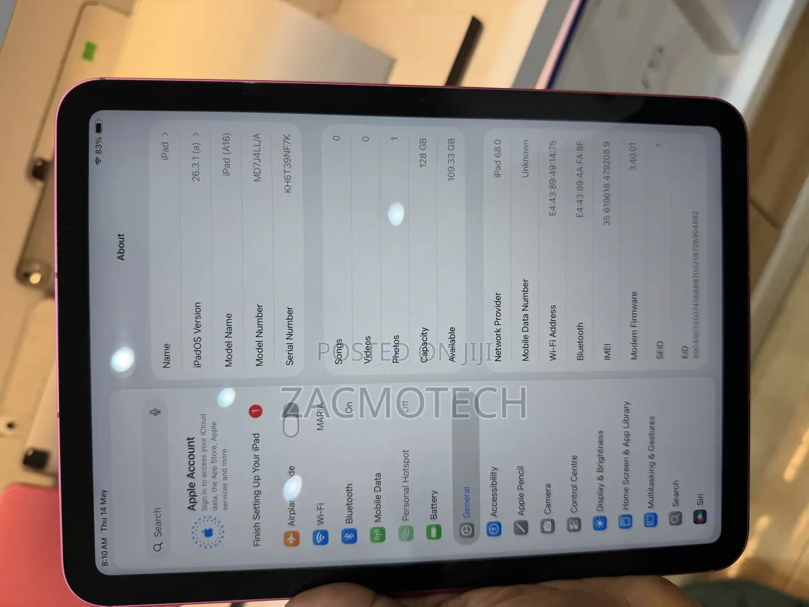 Apple iPad (2025) 128 GB Pink