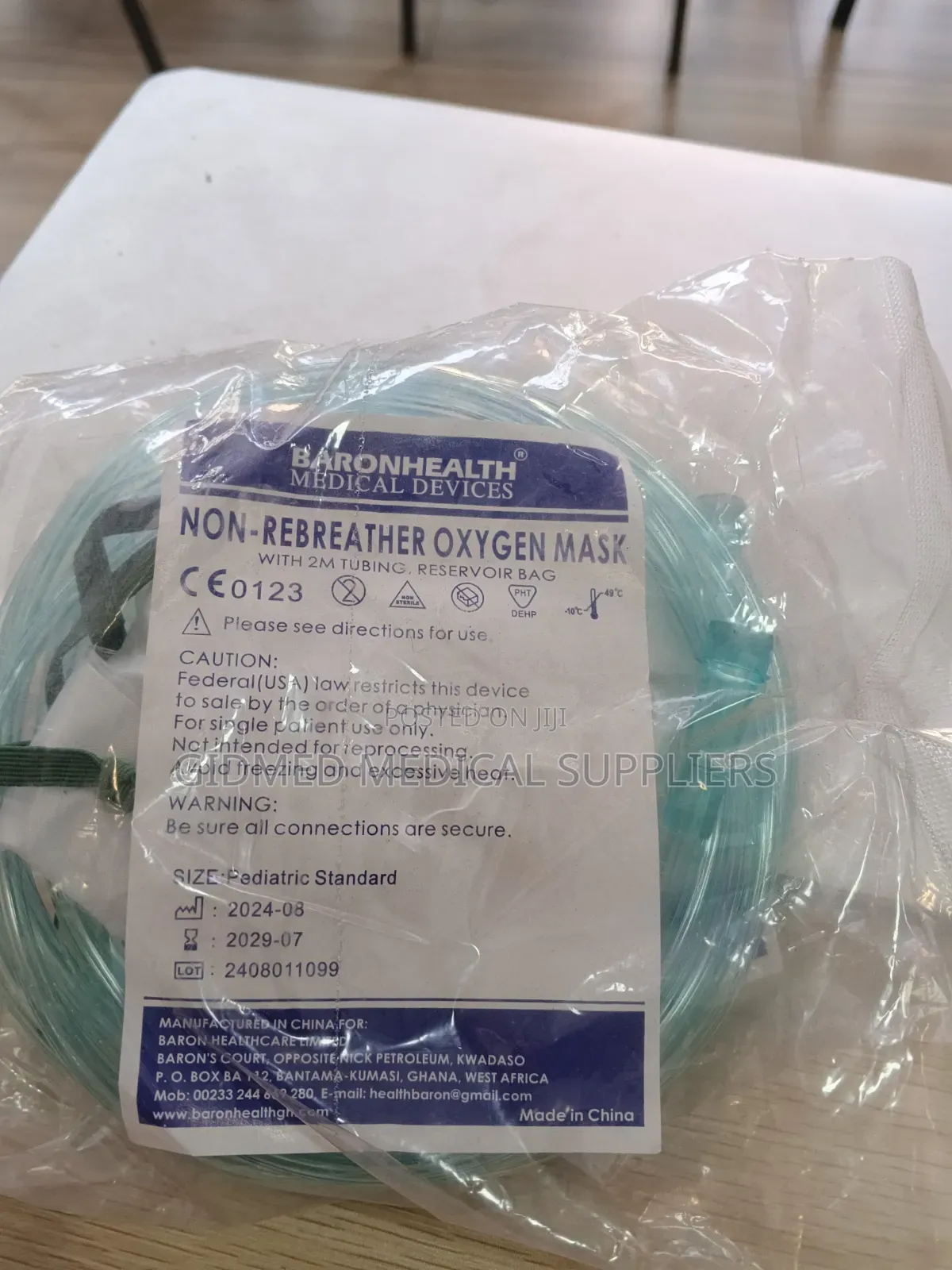 Non Rebreather Oxygen Mask