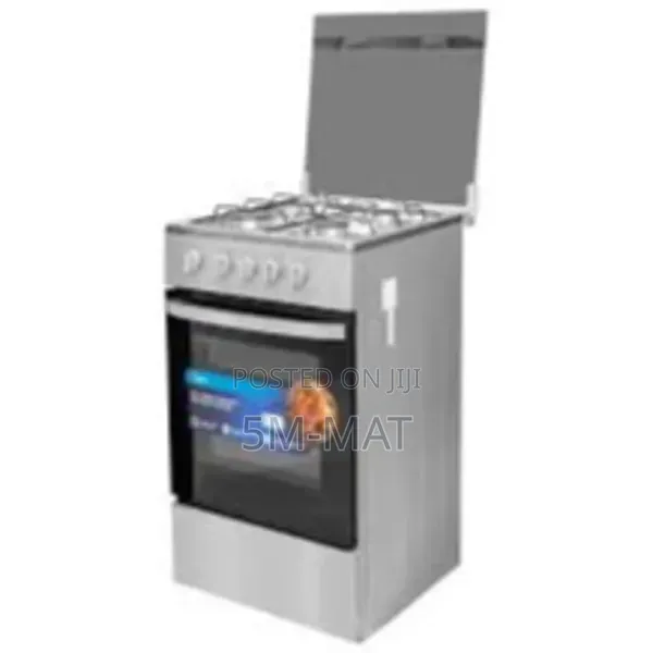 Silver Midea 4 Burner Gas Cooker / Oven – Silver (Sp5055t082-S)