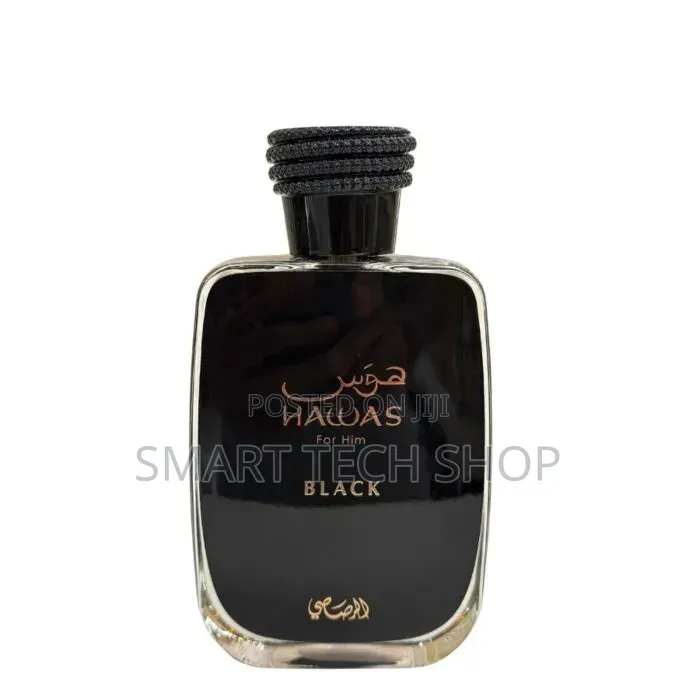 Hawas Black by Rasasi, Eau De Parfum Spray 100 Ml for Men