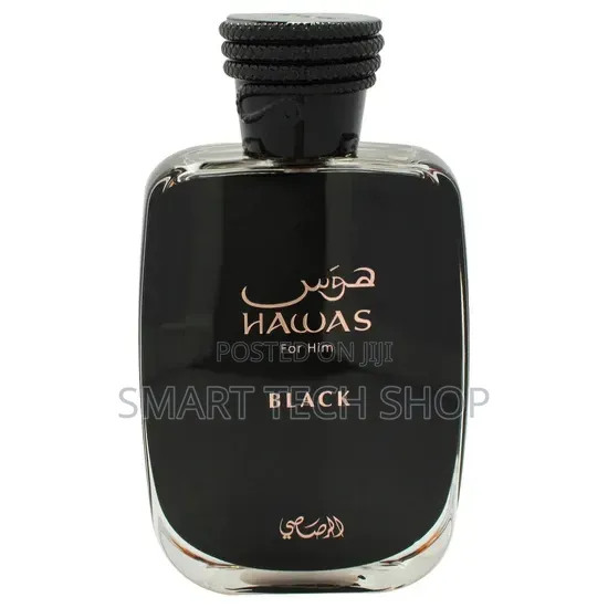 Hawas Black by Rasasi, Eau De Parfum Spray 100 Ml for Men