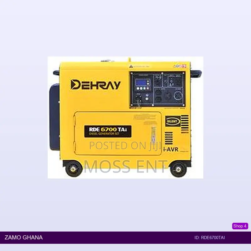 Diesel Generator 5kva 1phase Digital I-Avr - Rde6700tai