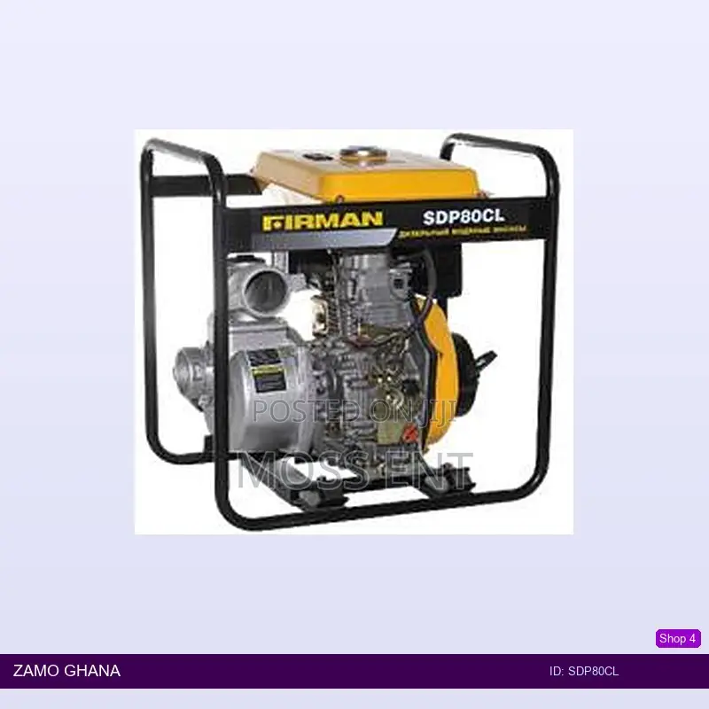 3 Inch Water Pump Diesel Sde178fa 4.0kw 5.5ps 3600rpm - Sdp80cl