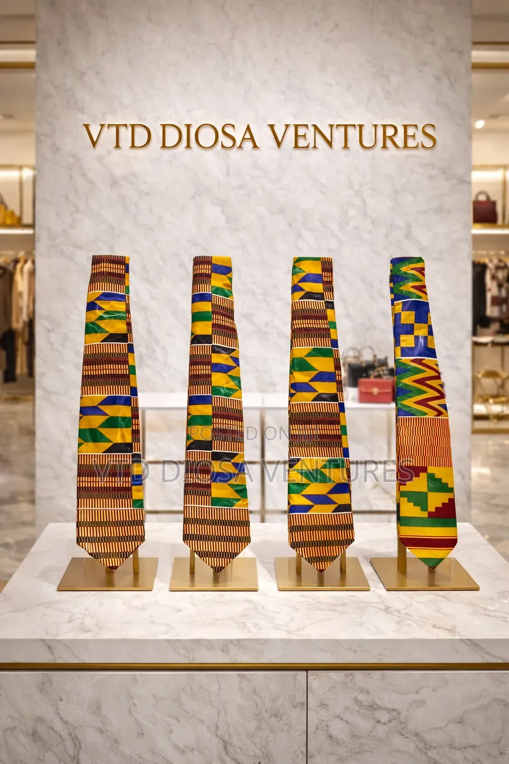 Kente African Print Tie