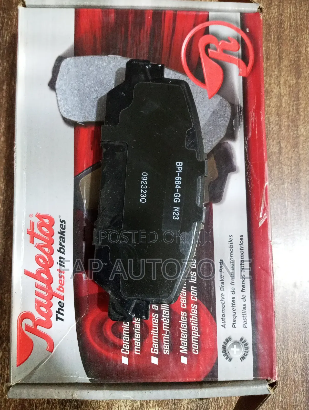 10758. Original Honda HRV and Cr-v Brake Pads Imported From Usa