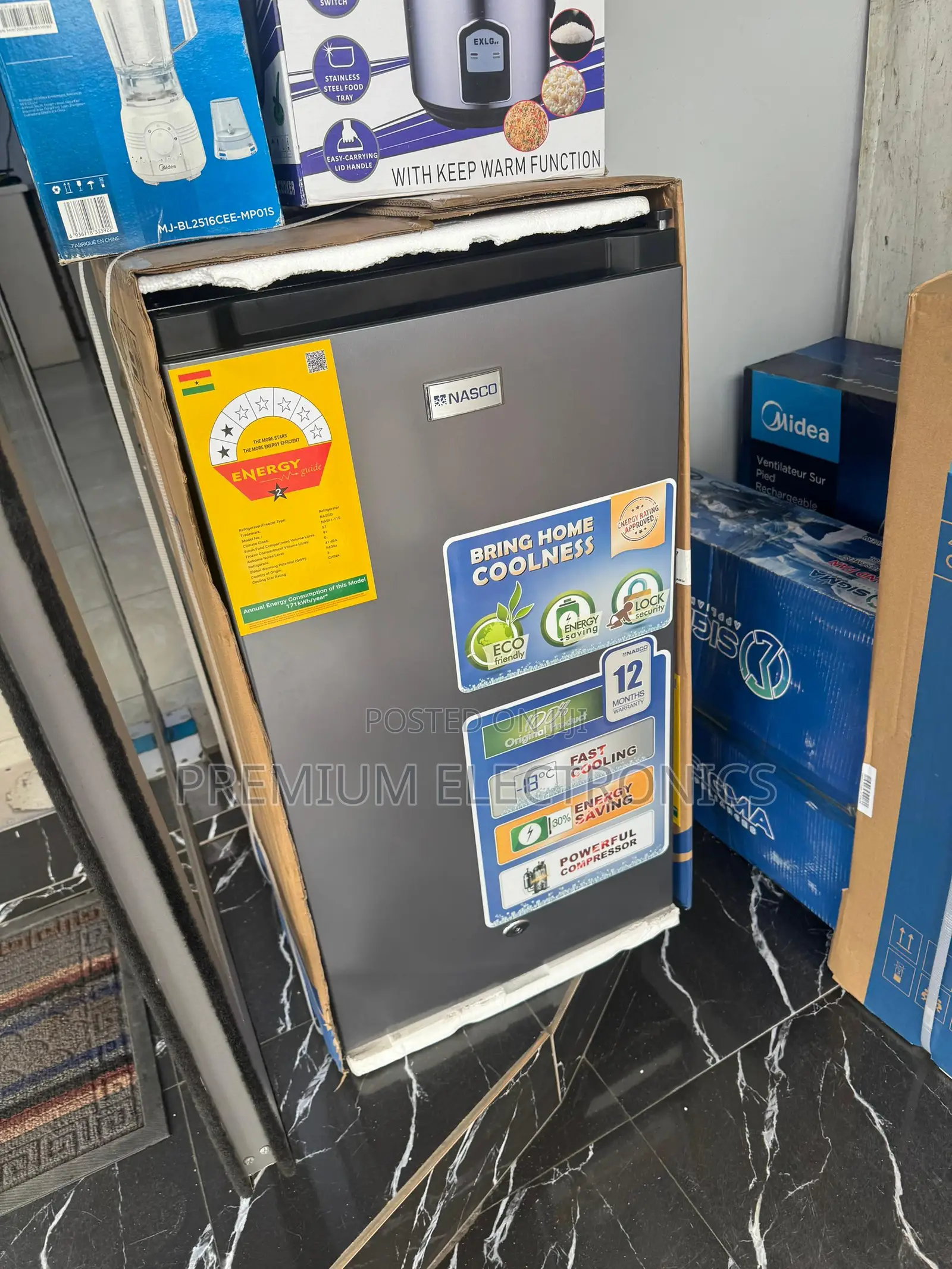Nasco 91ltr Quality Table Top Refrigerator Nasf2-11s