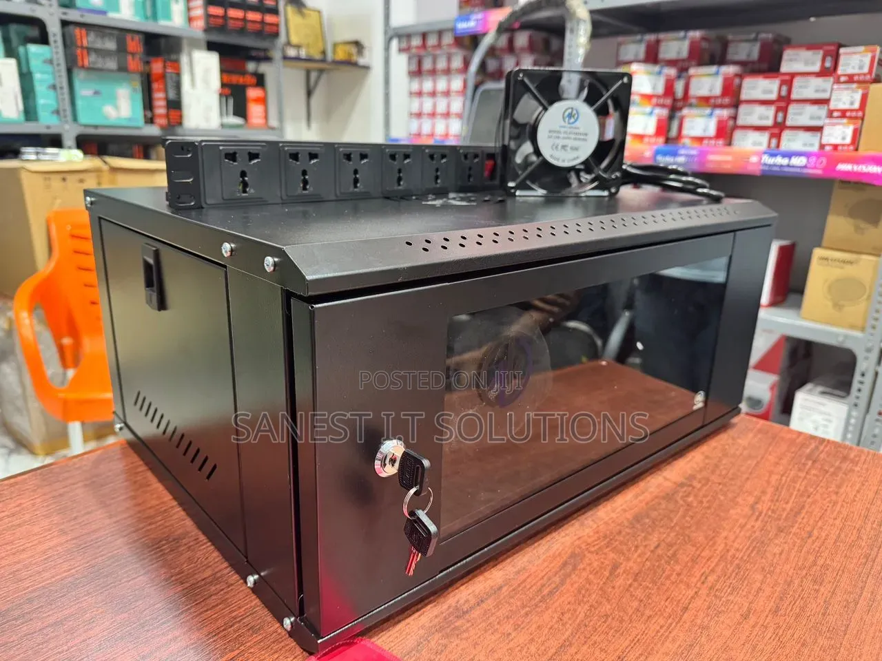 Ak 4u Network Cabinet With Fan and Power Extention