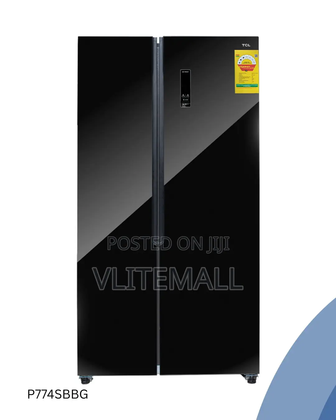 TCL 595l Side by Side Refrigerator P774sbbg